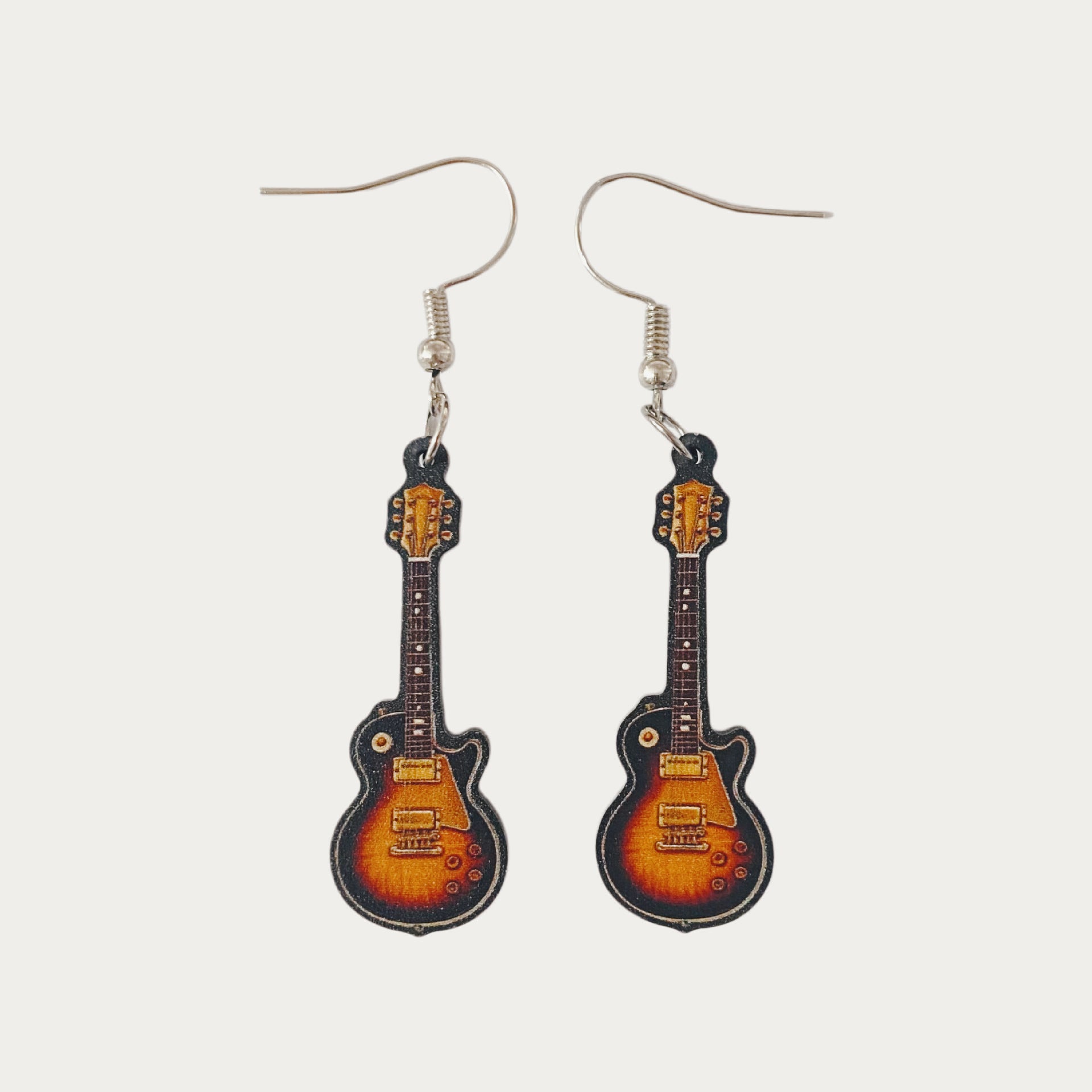 Wholesale Punk Retro Acrylic Electric Guitar Earrings Hip Hop Music Jewelry Fashion Accessory For Resale