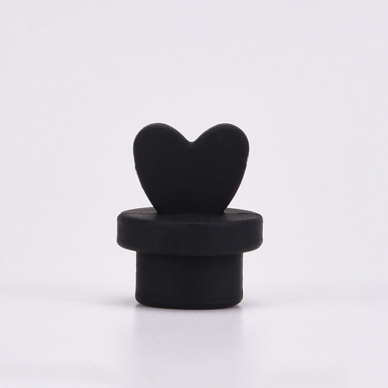 Wholesale Silicone Love Straw Cup Decorative Love Seal Plug