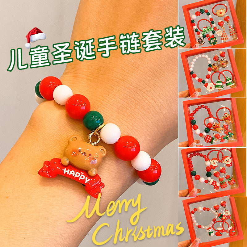 Wholesale Christmas children' s colorful bracelets