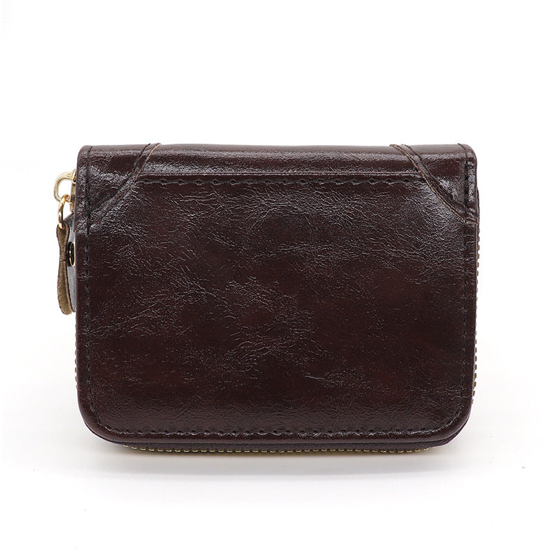 Wholesale Large-Capacity Card Holder Zipper Wallet