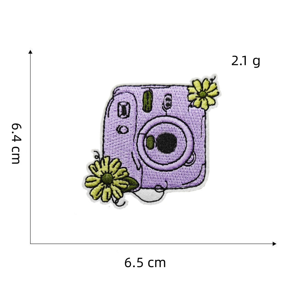 Wholesale Purple Series Iron On Embroidered Patches Decorative Clothing Accessory For Boutique Resale