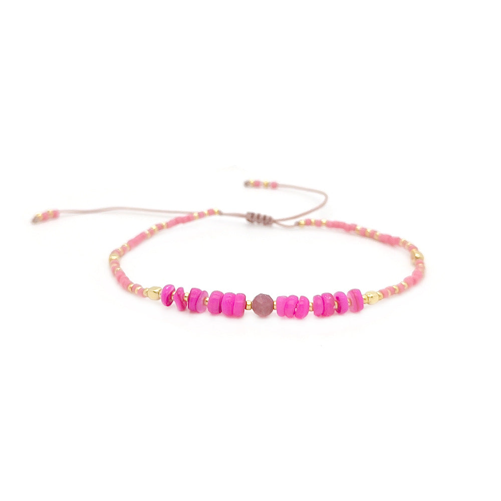 Wholesale Colorful Shell Miyuki Rice Bead Bracelet