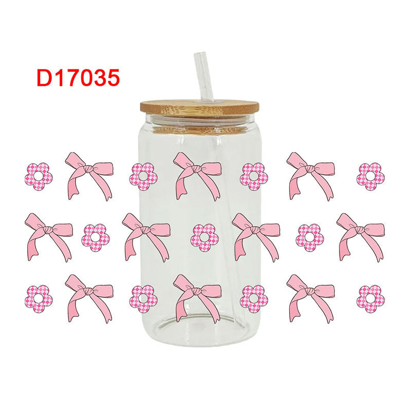 Wholesale Cute cartoon and simple 16oz Cup UV DTF Wrap
