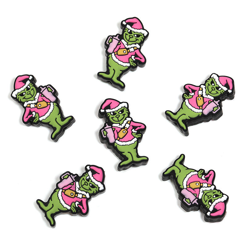 Wholesale Random 50pcs/pack Christmas series of 3D Focal Beads