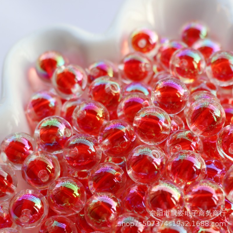 Cuentas de plástico/resina redondas de 200 piezas al por mayor