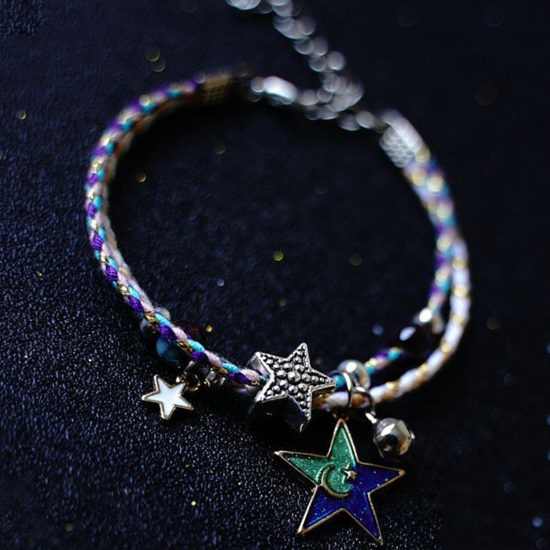 Wholesale Dream Planet Cosmic Bracelet Actress Star Moon Pair of Student Girlfriend Bracelet