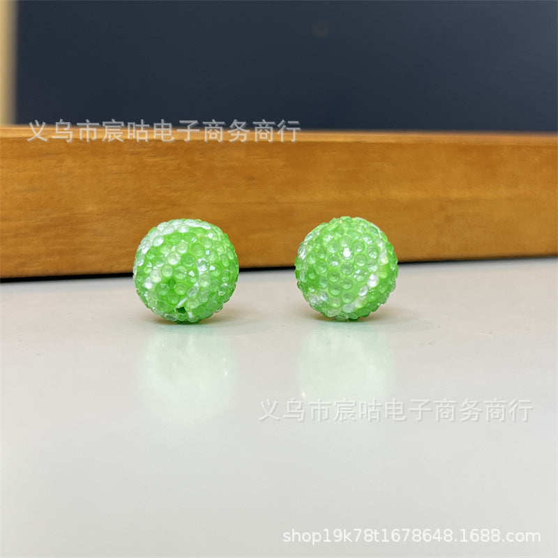 Wholesale 10pcs colored gradient clay Crystal Beads