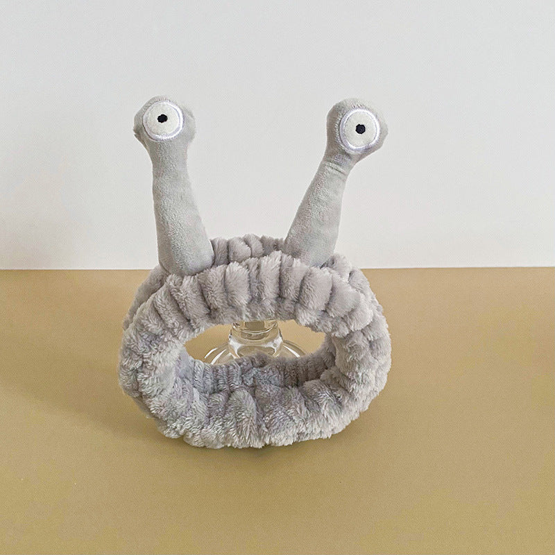 Wholesale Cartoon Snail Coral Velvet Headband
