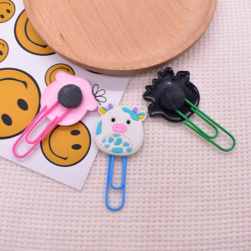 Wholesale Random 50pcs Cartoon Animal Paperclip Bookmarks