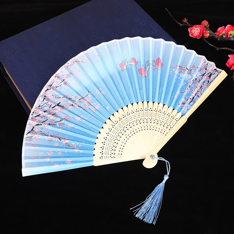 Wholesale Ancient Style Classical Cloth Folding Fan