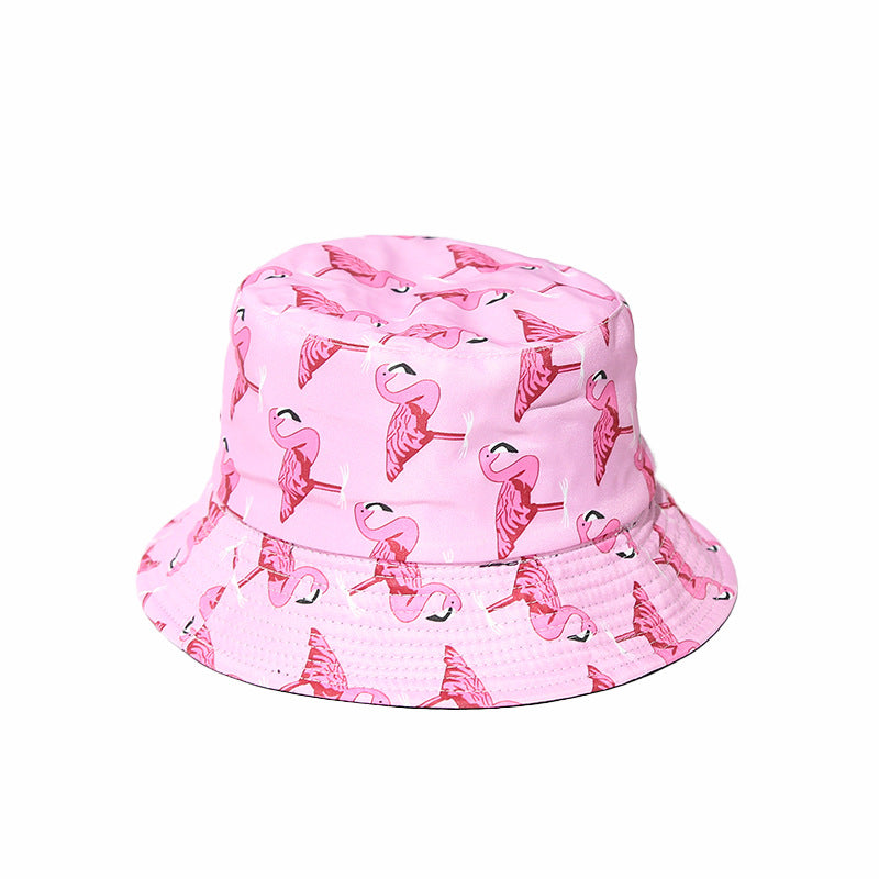 Wholesale Flamingo Print Polyester Bucket Hat