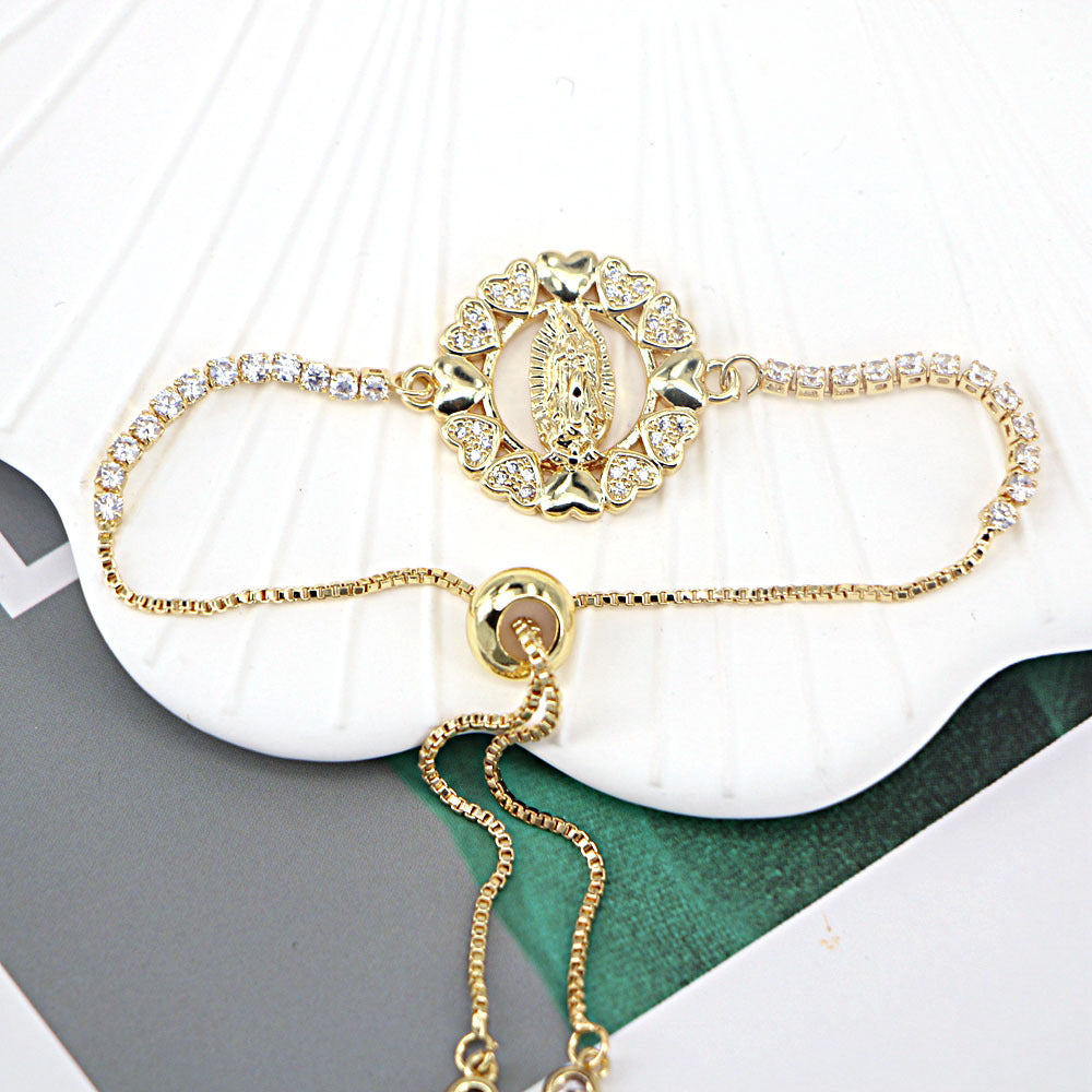 Wholesale Copper Micropaved Zirconia Bracelet