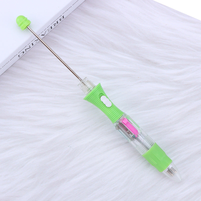 Wholesale LED Light DIY Four-color Visible Transparent Underlined Markers, Press The Ballpoint Pen For Beadable For DIY For Craft