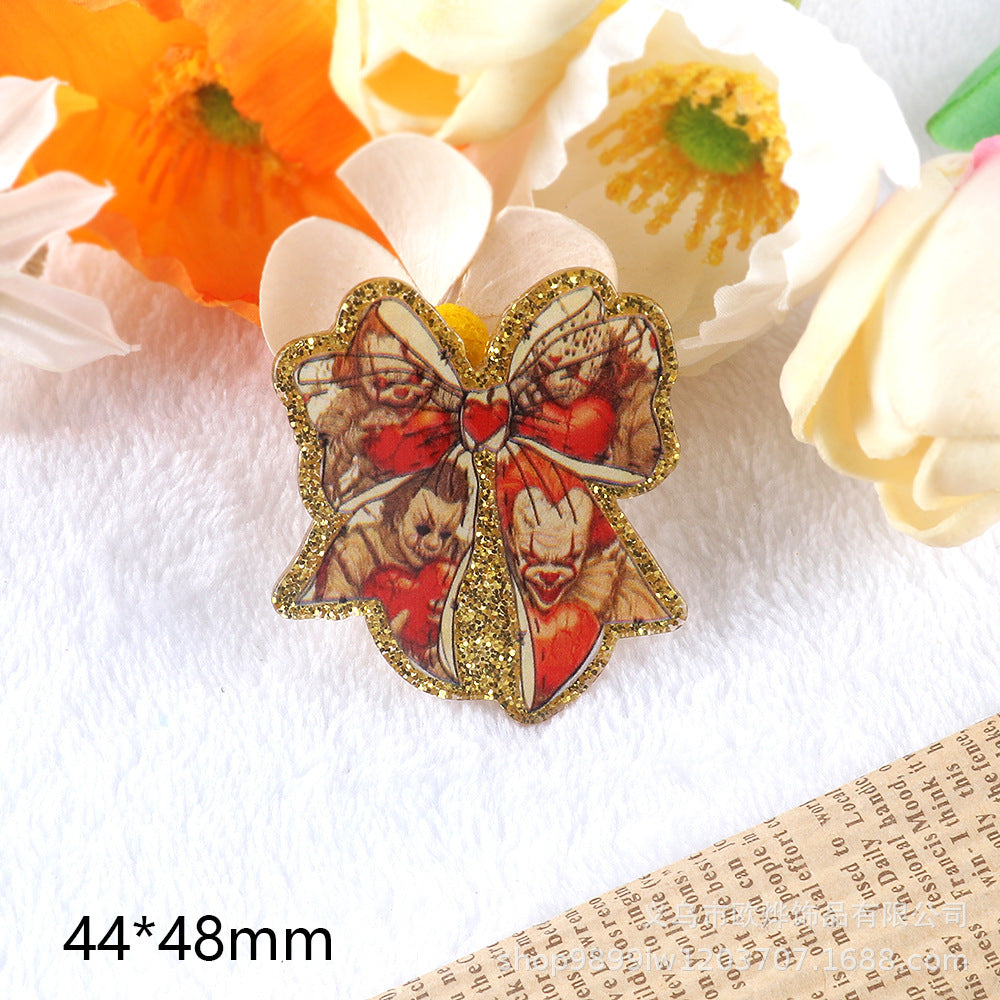 Wholesale 10pcs/pack Cartoon Character Cute Jewelry Pendant Acrylic Pin OLY Exclusive