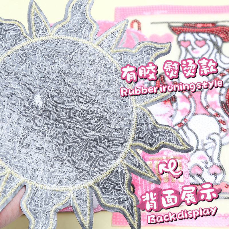 Wholesale Colorful Rabbit Cross Money Bag Embroidery DIY Patches