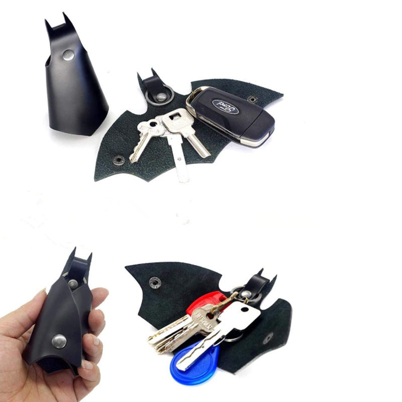 Wholesale Bat Shape Leather Keychain