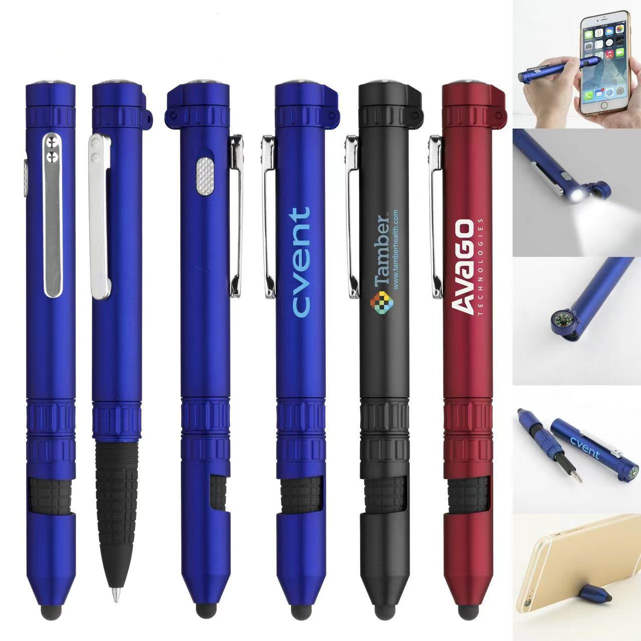 Wholesale Travel Outdoor Compass Tools Ballpoint Pen