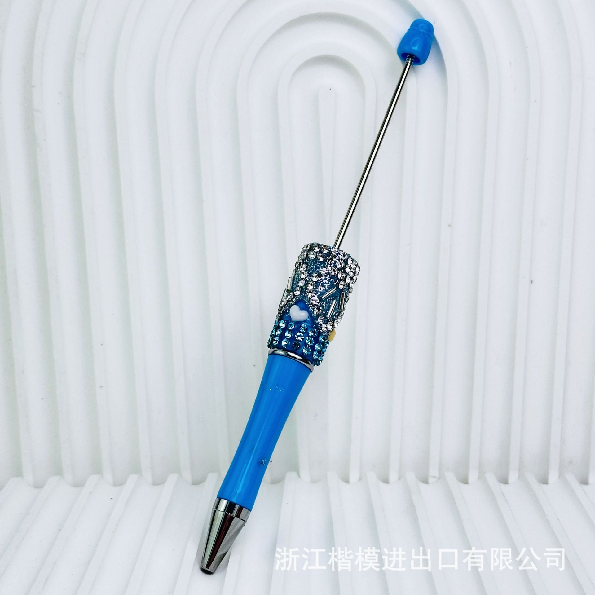Wholesale crystal gravel diy beadable pen