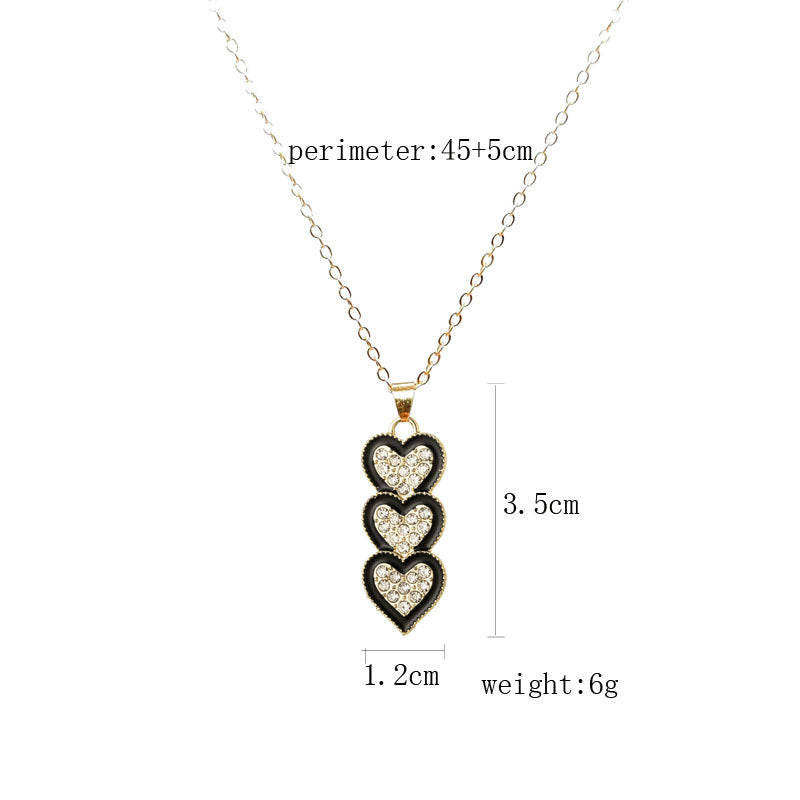 Wholesale Diamond Love Tassel Earrings