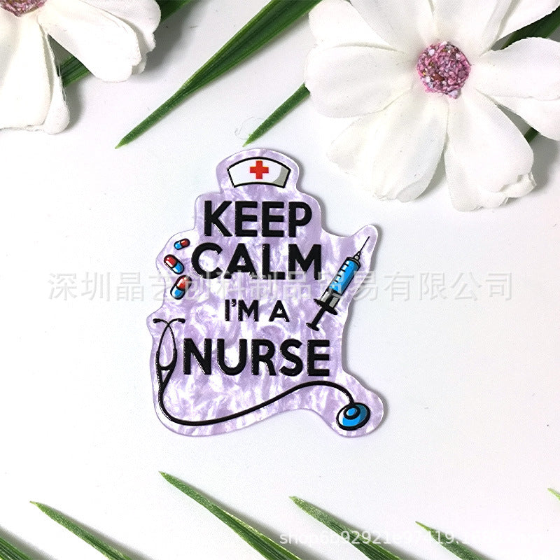 Wholesale 10pcs Nurses'  Day Acrylic Flatback