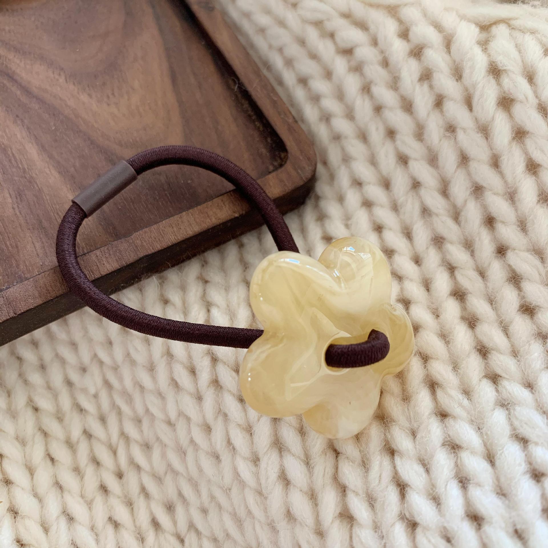 Wholesale Fresh and Simple High Elastic Cowhide Hair Rope