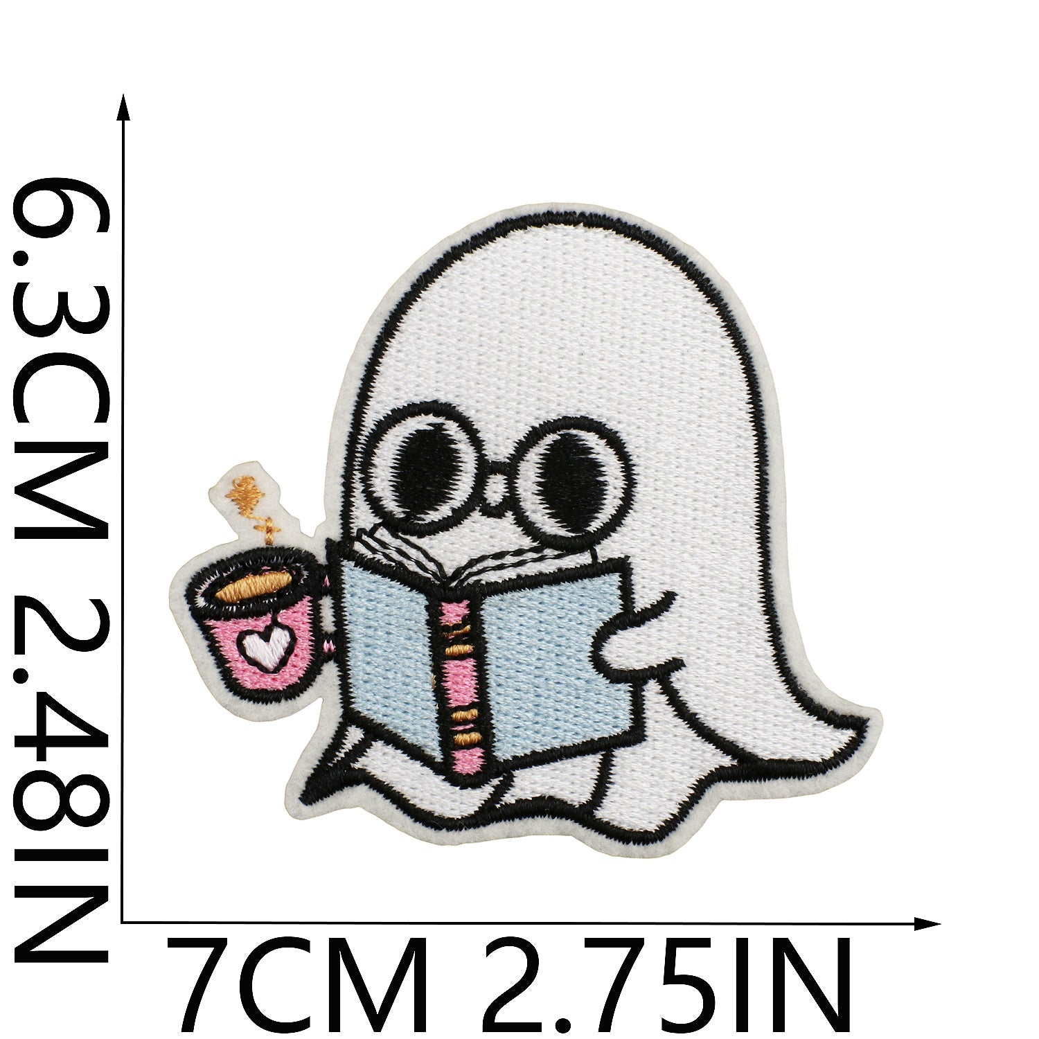 Wholesale Iron On Ghost Pumpkin Embroidery Patch Cute Witch Applique For Clothing Holiday Craft Supply For DIY Decor