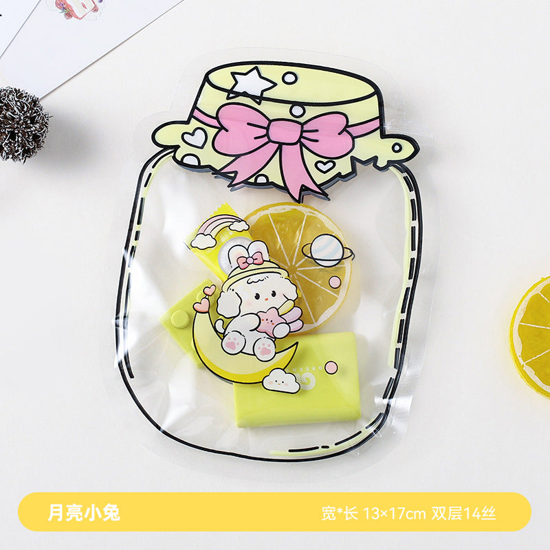 Wholesale  Cartoon Cute Ziplock  Transparent  Storage Bag
