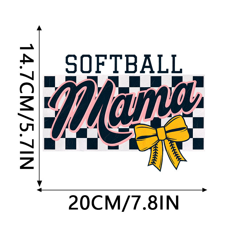 Wholesale 10pcs Leopard print bow Mother's Day UV DTF Ready to Press Transfers Wraps