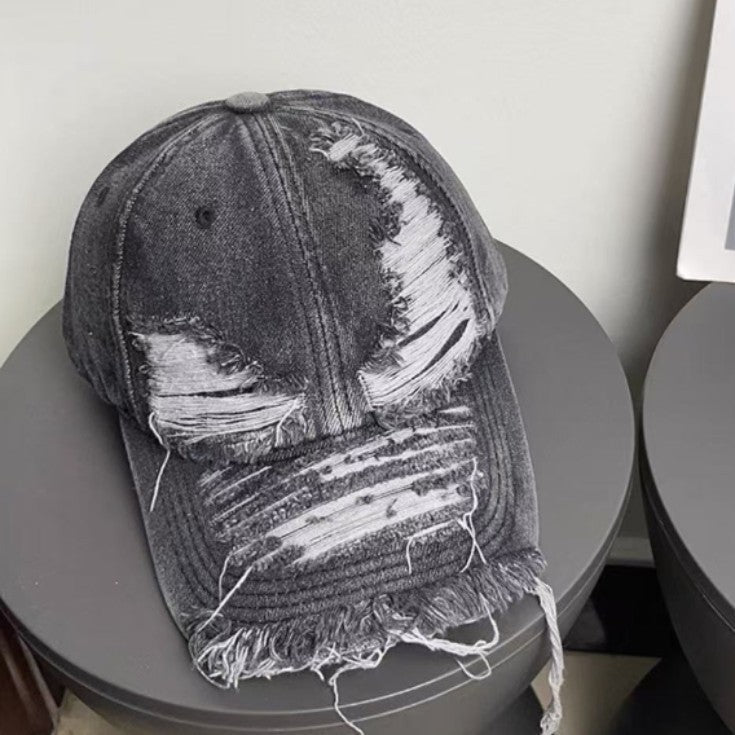 Wholesale Ripped Denim Baseball Cap
