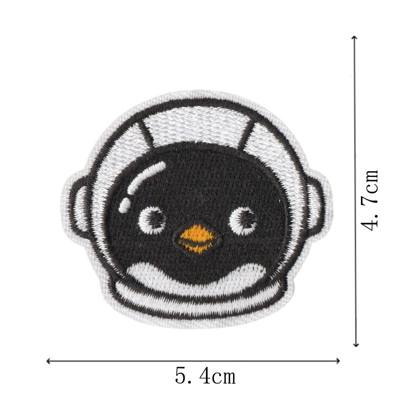 Wholesale Quirky Occupation Penguin Embroidered Patch Set Of 9 Funny Design Iron On Badges For Coats And Clothing Fashion Accessory
