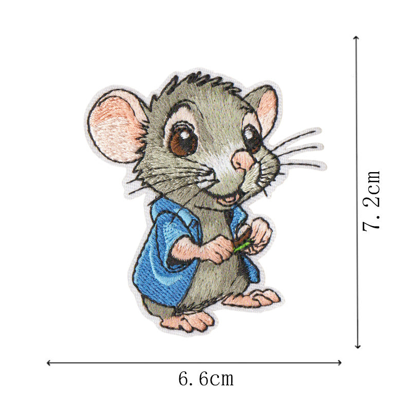 Wholesale Kidsren' s Cartoon Animation Animal Cloth DIY Patches