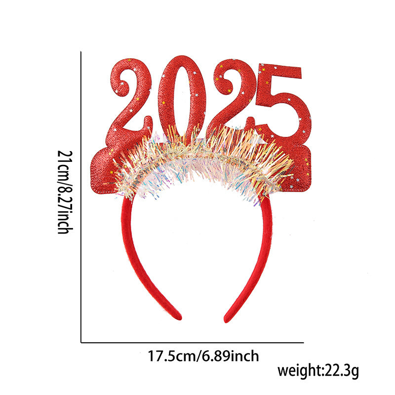 Wholesale Christmas New Year Sequins Decoration Holiday Party Headpieces Headband