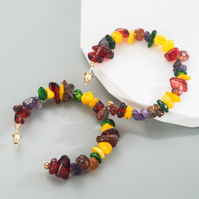 Wholesale Geometric Spherical Alloy Earrings