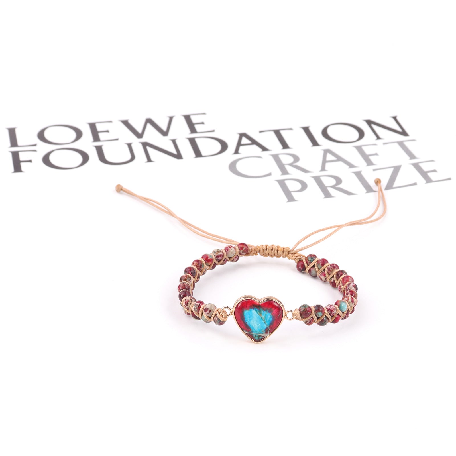 Wholesale Heart Pendant Bracelet Double Braided Friendship Bracelet