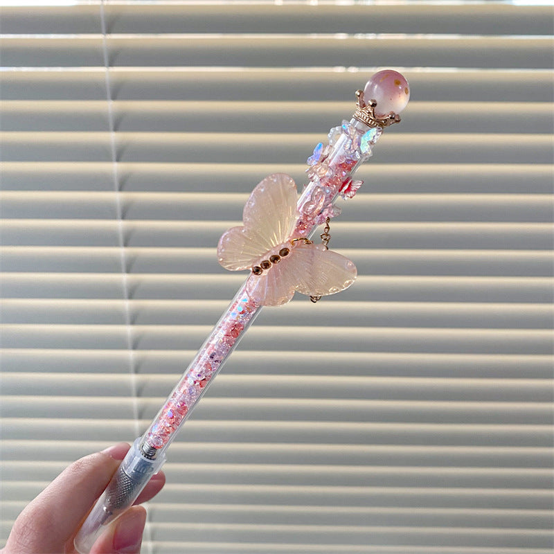 Wholesale Crystal Ball Butterfly Broken Diamond Replaceable Blade Utility Knife