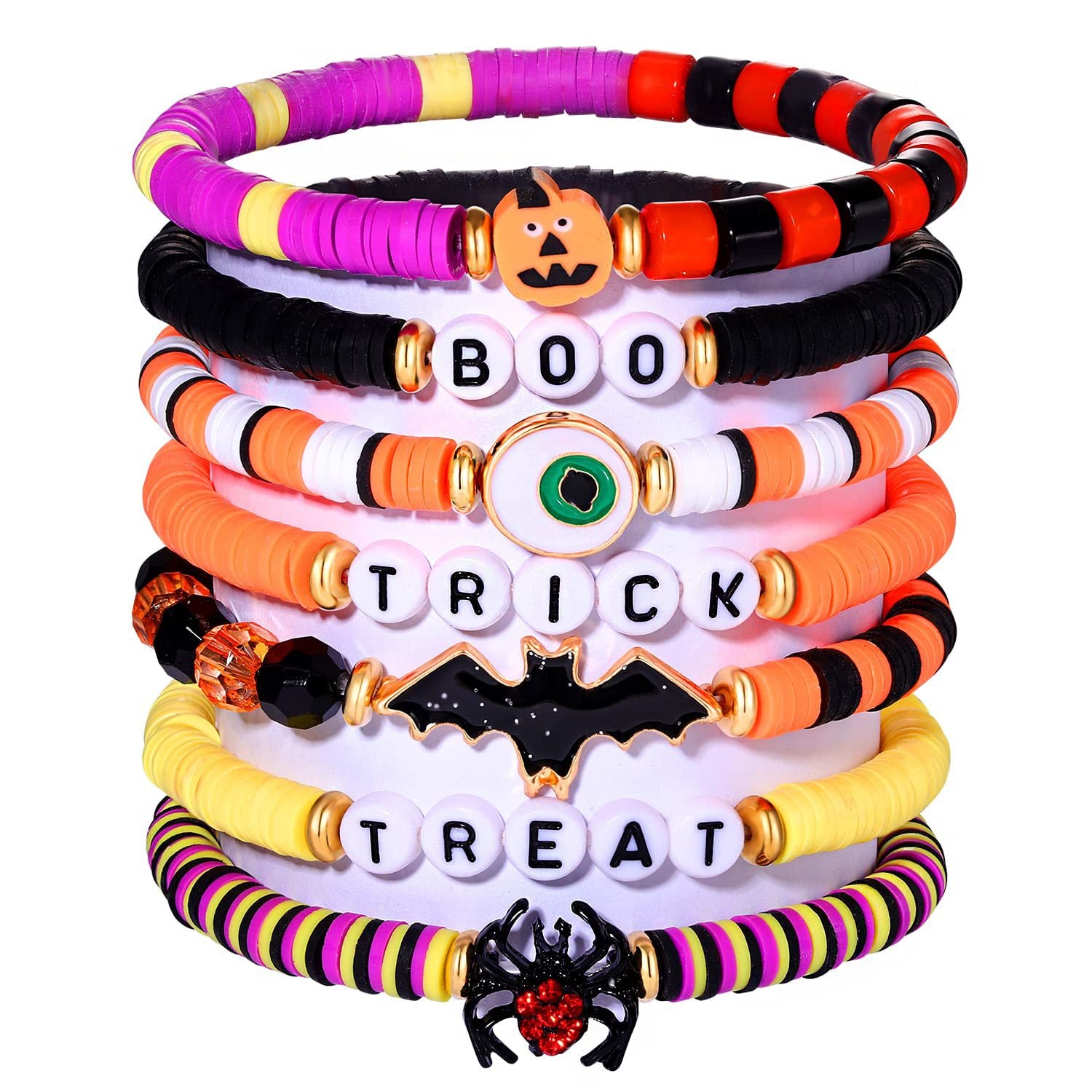 Wholesale Christmas Halloween Set Polymer Clay Bracelet