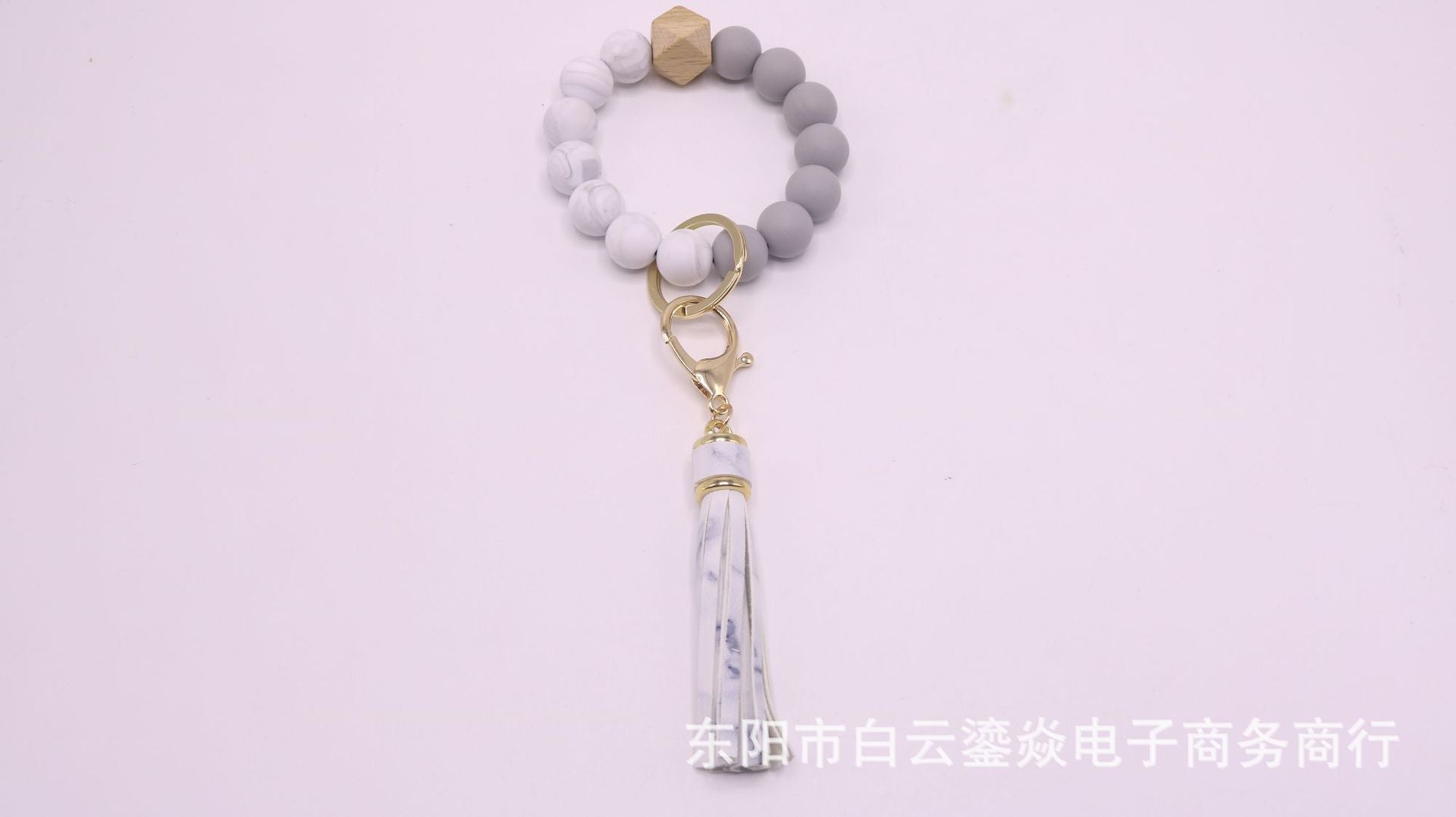 Wholesale 10pcs/pack  Silicone leather tassel bracelet Wristlet Keychain