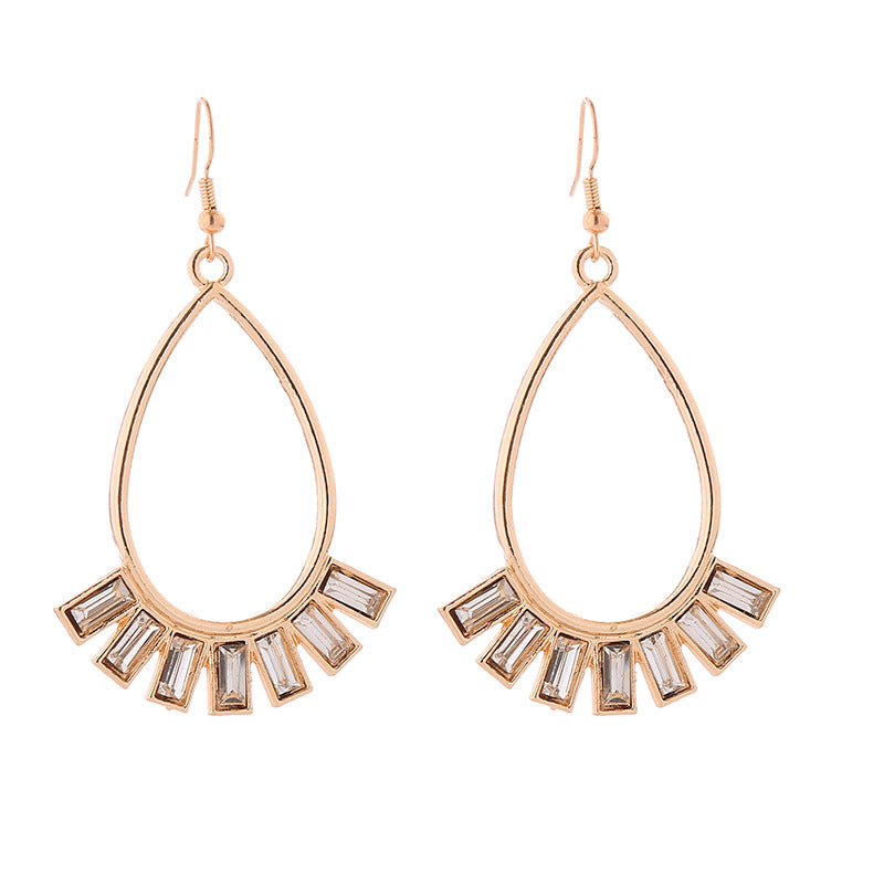 Wholesale Fan Shaped Diamond Earrings