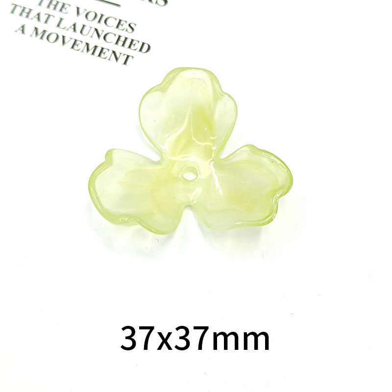 Wholesale 36mm 10pcs/pack Three Petal Acrylic Beads