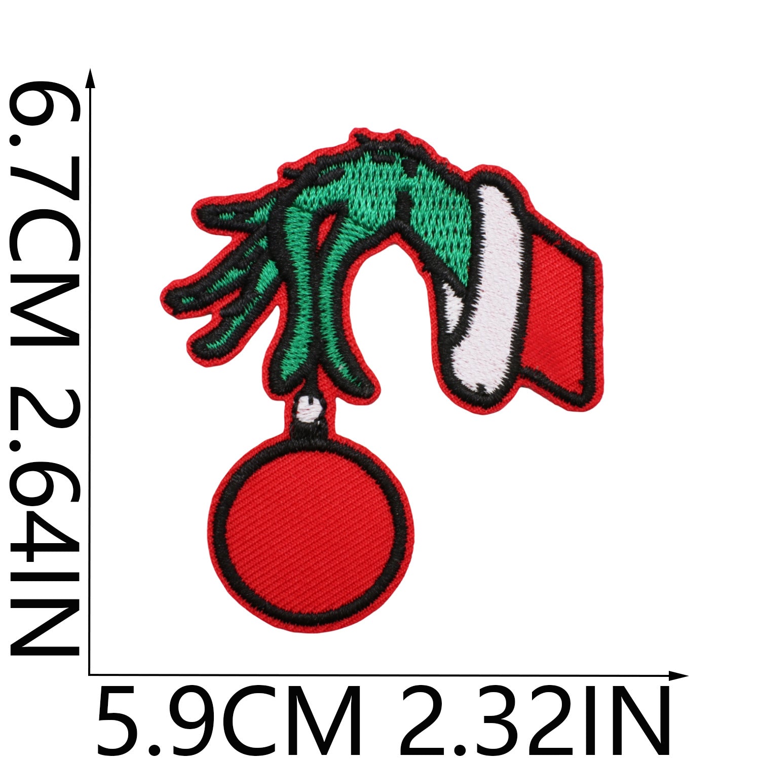 Wholesale Embroidered Christmas Patch Funny Holiday Design Polyester Thread Applique For Clothing Resale  OLY Exclusive