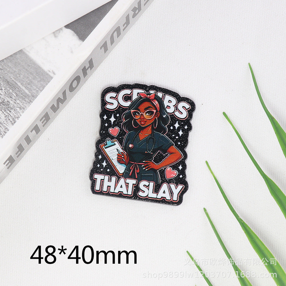 Wholesale 10pcs/pack pink cartoon rabbit peach heart letter Acrylic Flatback OLY Exclusive