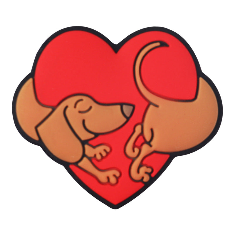 Wholesale 20pcs    Puppy silicone beads  Focal Beads