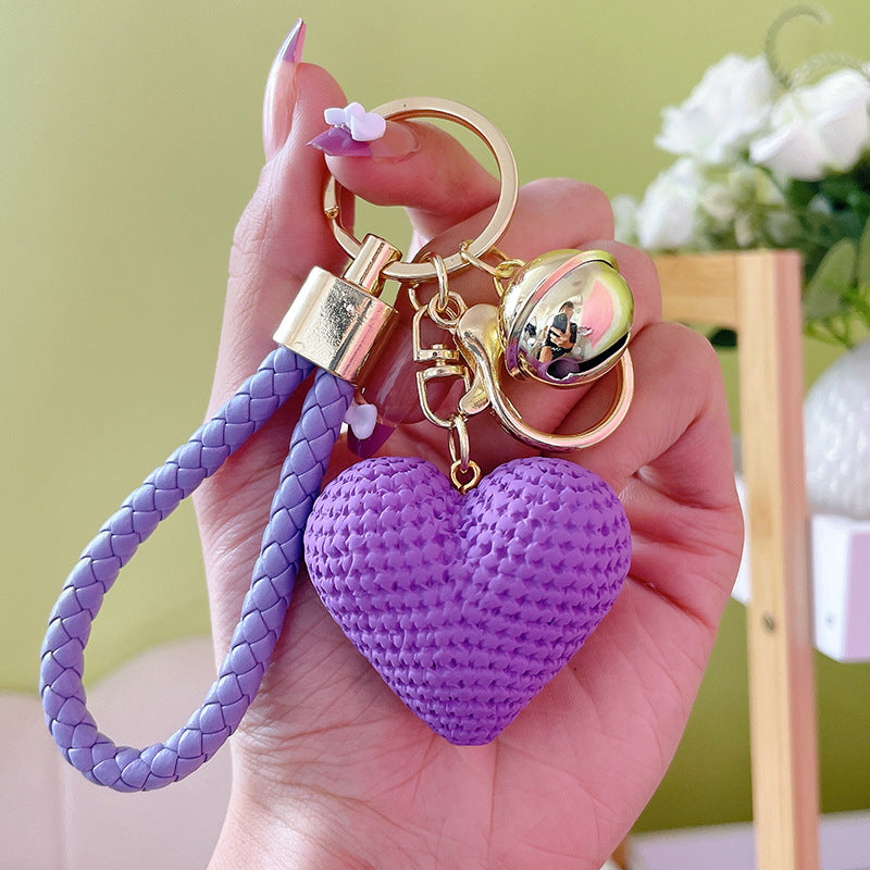 Wholesale Resin Yarn Love Keychains