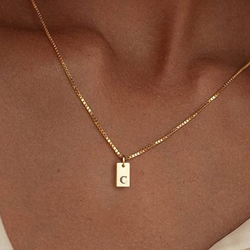 Wholesale Letter Stainless Steel Necklaces