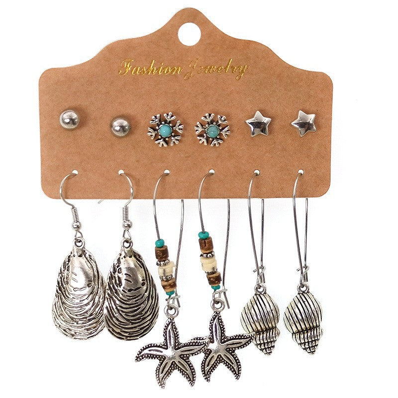 Wholesale Bohemian Vintage Ethnic Style Earrings Set