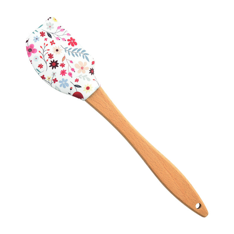 Wholesale Medium Spatula Wooden Handle Baking Tool