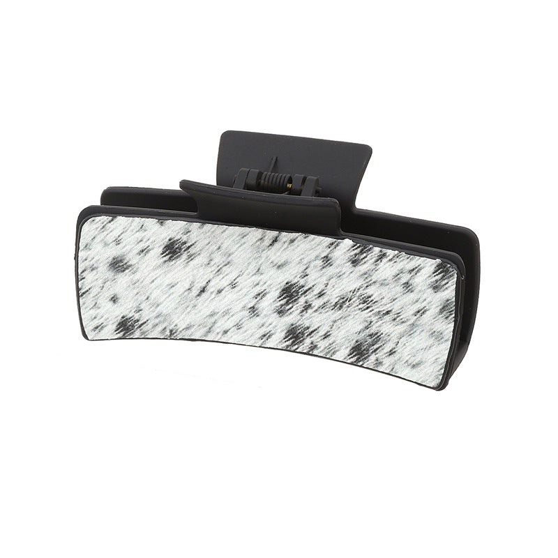 Wholesale western cowboy horsehair leather hair clip shark clip