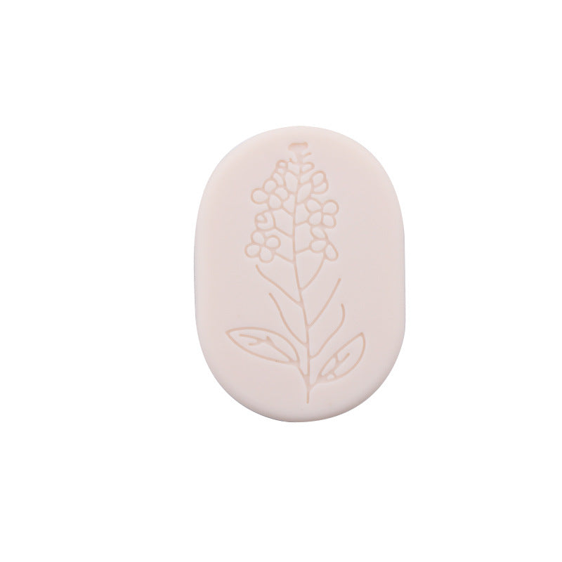 Wholesale Creative Rounded Corners -shaped Printed Silicone Pearl