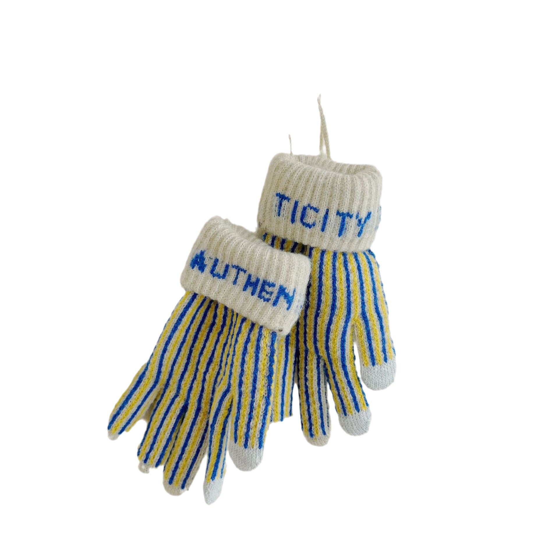 Wholesale Winter Color Striped Polyester Gloves