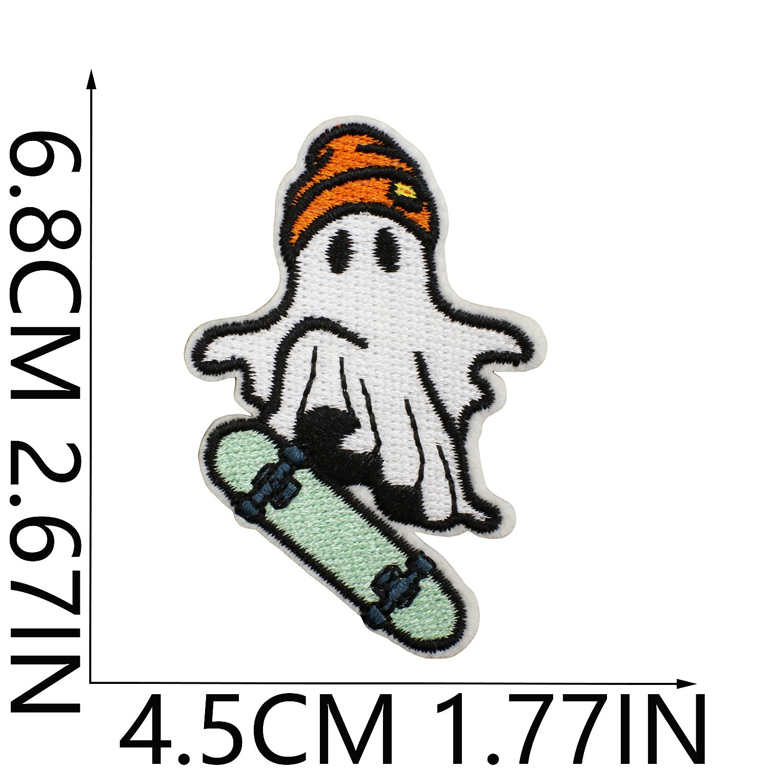 Wholesale  Ghost Witch Embroidered Patches For Clothing Bicycle Bag Decorative Gift